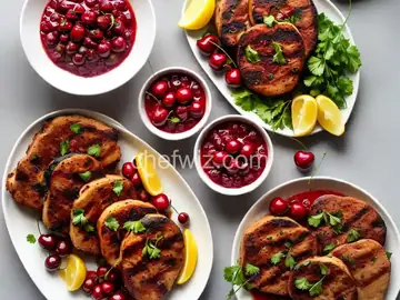 Cherry Chutney Grilled Chops