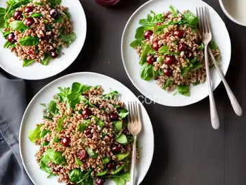 Cherry Farro Salad with Sweet Vinaigrette