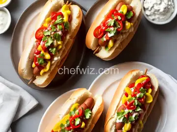 Chicago-Style Hot Dog with Homemade Relish