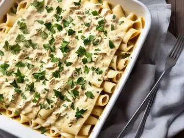 Chicken Alfredo Manicotti