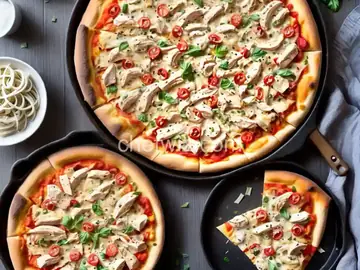 Chicken Alfredo Pizza