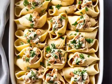 Chicken Alfredo Stuffed Shells