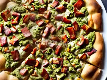 Chicken Bacon Pesto Pizza