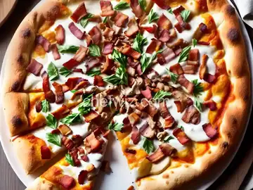 Chicken, Bacon, and Ranch Pizza