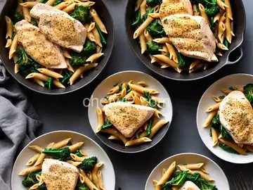 Chicken Breast and Broccoli Rabe with Penne