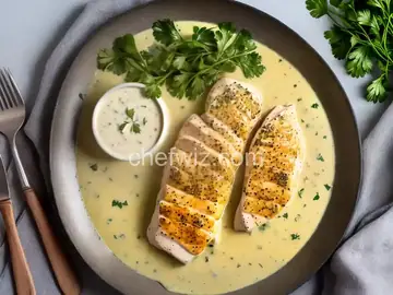 Chicken Breast with Veloute Sauce