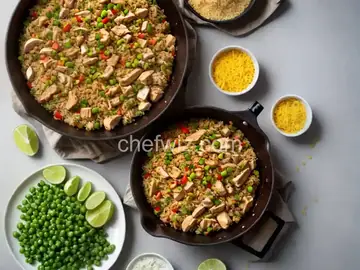 Chicken Cauliflower "Fried Rice"