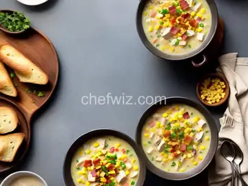 Chicken Chowder with Potato, Bacon, and Corn Recipe