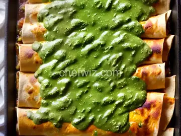 Chicken Enchiladas with Green Chile Sauce (Salsa Verde)