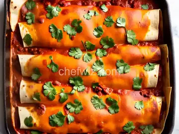 Chicken Enchiladas with Mole Sauce