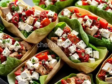 Chicken, Feta Cheese, and Sun-Dried Tomato Wraps