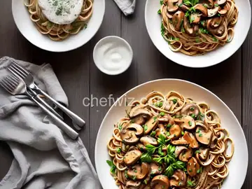 Chicken Mushroom Linguine
