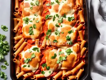 Chicken Parmesan Baked Ziti