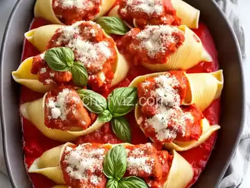 Chicken Parmesan Stuffed Shells