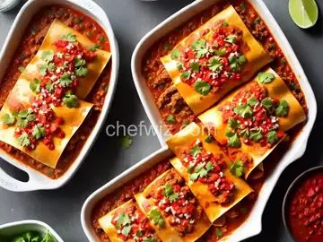 Chicken Picadillo Enchiladas