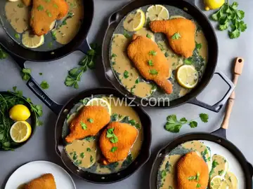 Chicken Piccata (Fried Chicken Cutlets With Lemon-Butter Pan Sauce)