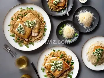 Chicken Piccata with Angel Hair Pasta