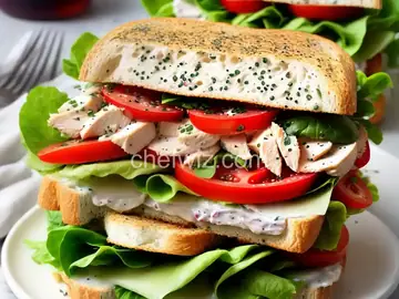 Chicken Poppy Seed Salad Sandwiches