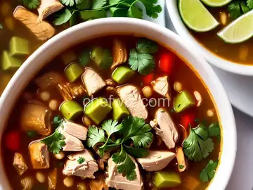 Chicken Posole Verde Soup