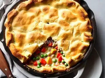 Chicken Pot Pie With Biscuit Crust