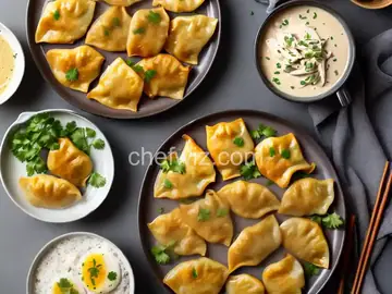 Chicken Pot Stickers with Dipping Sauce