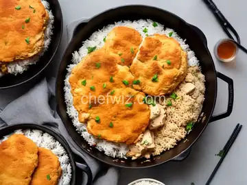 Chicken, Rice, and Biscuit Casserole