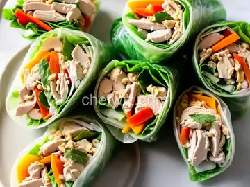 Chicken Salad Summer Rolls