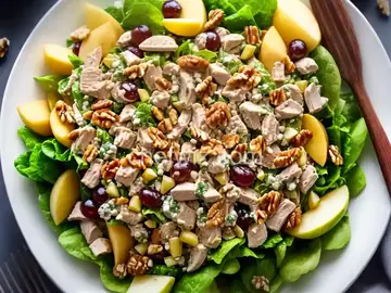 Chicken Salad with Apples, Grapes, and Walnuts