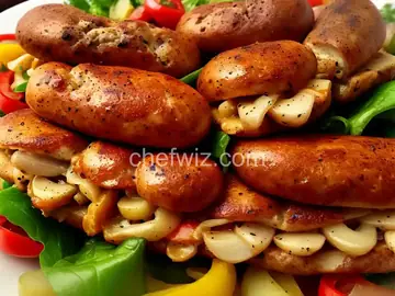 Chicken Sausage, Pepper and Onion Subs