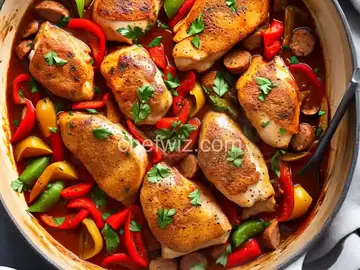 Chicken Scarpariello With Sausage and Peppers