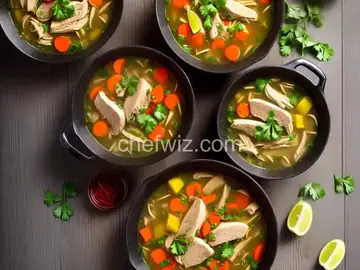 Chicken Soup with Chicken Thighs