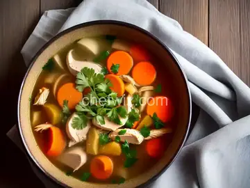 Chicken Soup with Root Vegetables