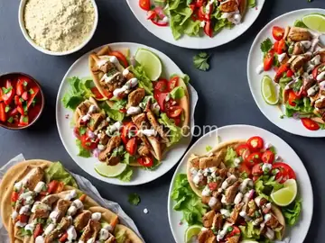 Chicken Souvlaki Gyro Style