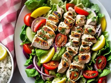 Chicken Souvlaki Salad