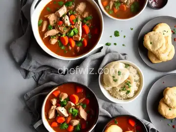 Chicken Stew with Biscuits