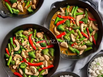 Chicken Stir-Fry with Thai Peanut Sauce