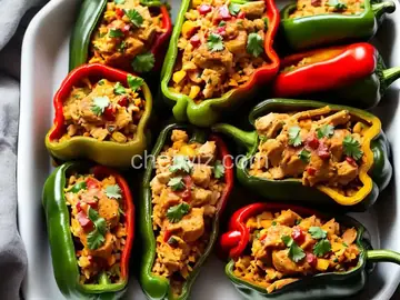 Chicken-Stuffed Poblano Peppers