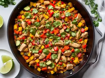 Chicken Taco Skillet with Vegetables