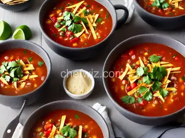 Chicken Tortilla Soup with Salsa