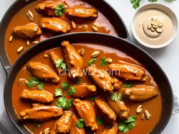 Chicken Wings in Peanut Sauce