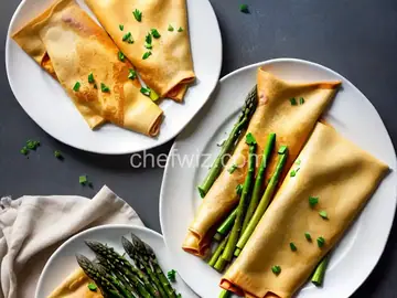 Chicken and Asparagus Crepes