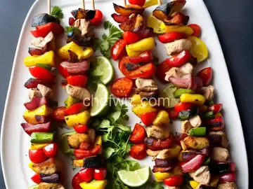 Chicken and Bacon Shish Kabobs