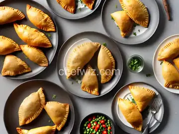 Chicken and Bean Puff Pastry Empanadas