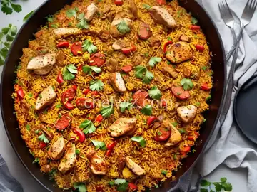 Chicken and Chorizo Paella on the Grill