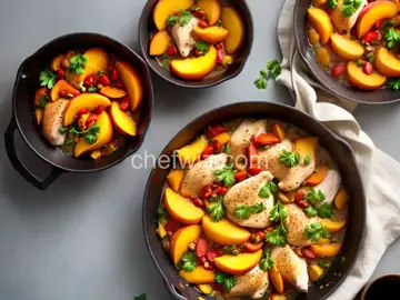 Chicken and Peaches