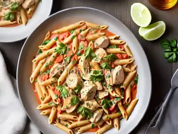 Chicken and Penne in Vodka Cream Sauce Recipe