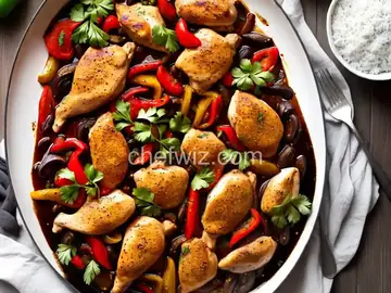 Chicken and Peppers with Balsamic Vinegar