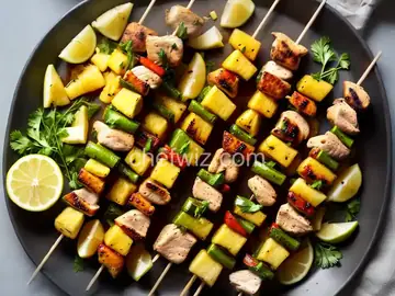 Chicken and Pineapple Skewers