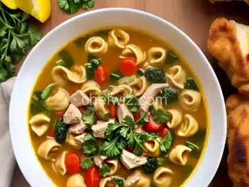 Chicken and Tortellini Florentine Soup