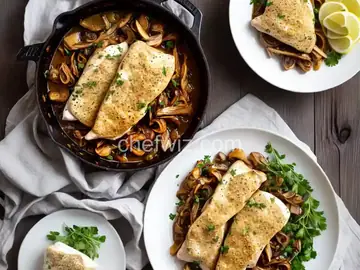 Chicken with Brie and Caramelized Onions